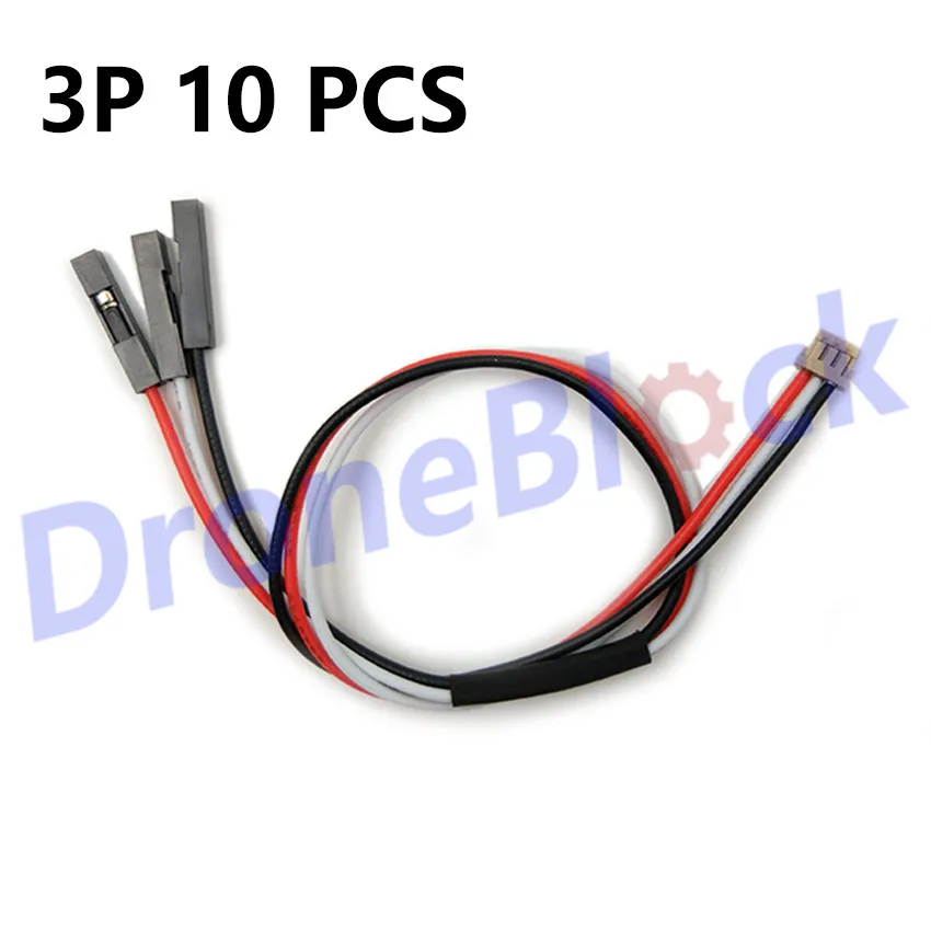 10PCS DF13 1.25mm Pitch Connectors Cable 200mm for Pixhawk Navio2 APM 2.5 2.6 2.8 Cable Wire RC