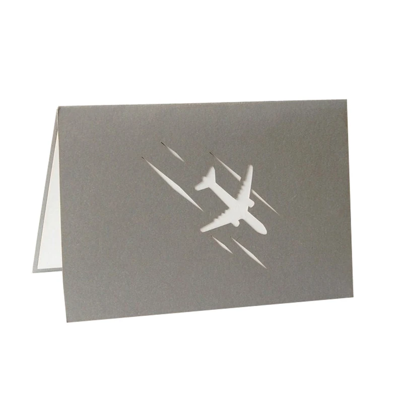 3D Pop Up Invitation Card Airplane Greeting Cards Christmas Birthday Valentine Invitation Thank You Cards Thanksgiving Gift Card