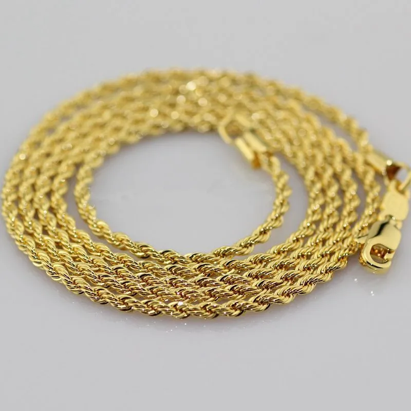 Gold Filled Twist Rope Chain 23.6