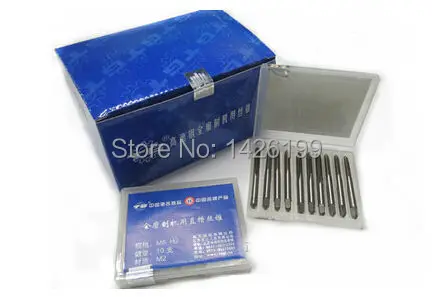 Free Shopping 10PCS M10*1.25 High Speed Steel HSS Machine Screw Thread Metric Plug Tap