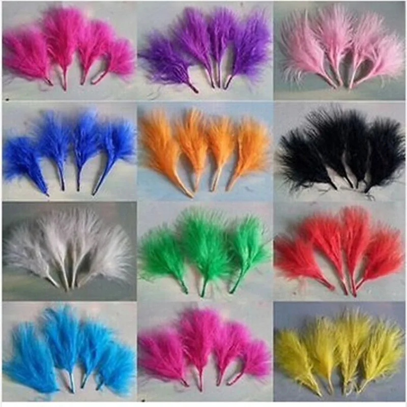 Wholesale Beautiful 50pcs natural turkey feathers edge 8-18cm Color optional