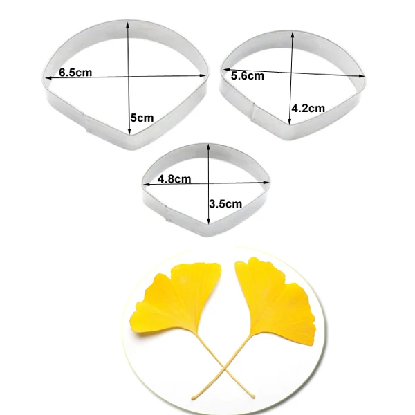 Ginkgo Biloba Petal Silicone Kitchen Molds for Handicrafts Fondant Sweets Cookie Baking Supplies Table Decorations Pastry CS234