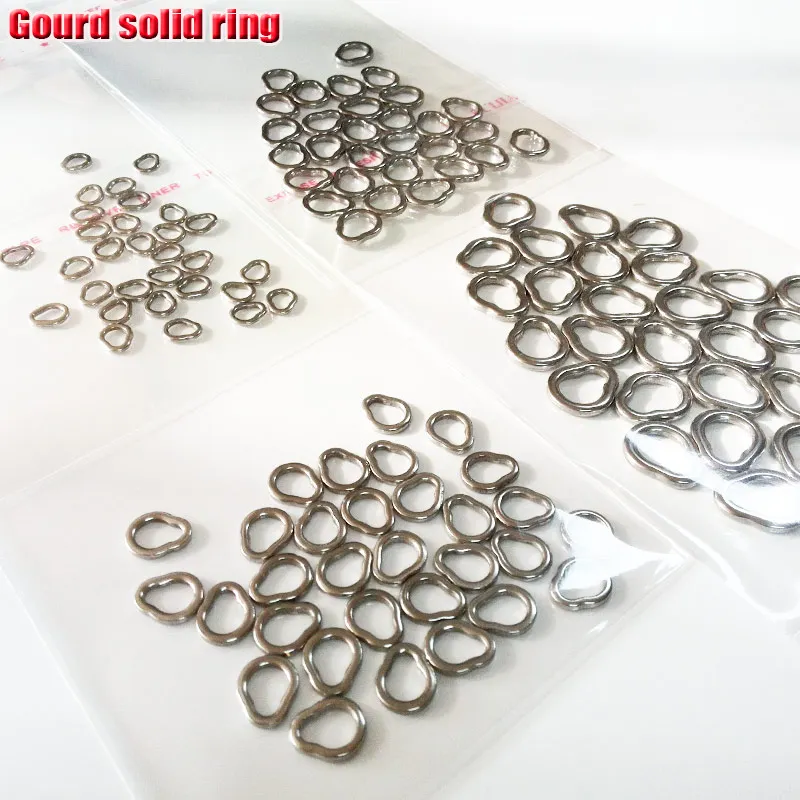 Anillo solido calabaza en acero inoxidable 304 - 4 tamanos para pesca - imagen 2