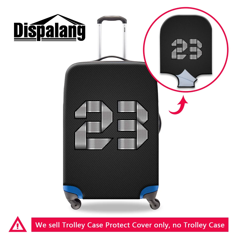 Dispalang brand travel luggage protective covers number 23 print trolley case dust cover for 18 20 22 24 26 28 30 inch suitcase