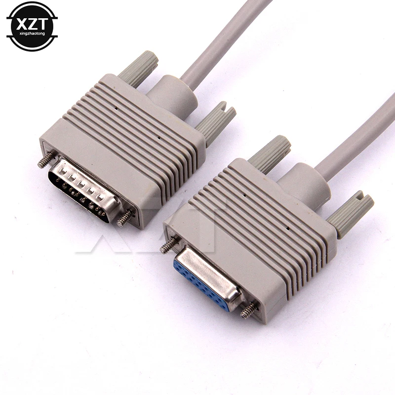 Видеокабель DB15, VGA LCD, DB, 15 контактов, двухрядные разъемы, кабель прямого подключения «штырь-гнездо» для медиа аксессуары newest