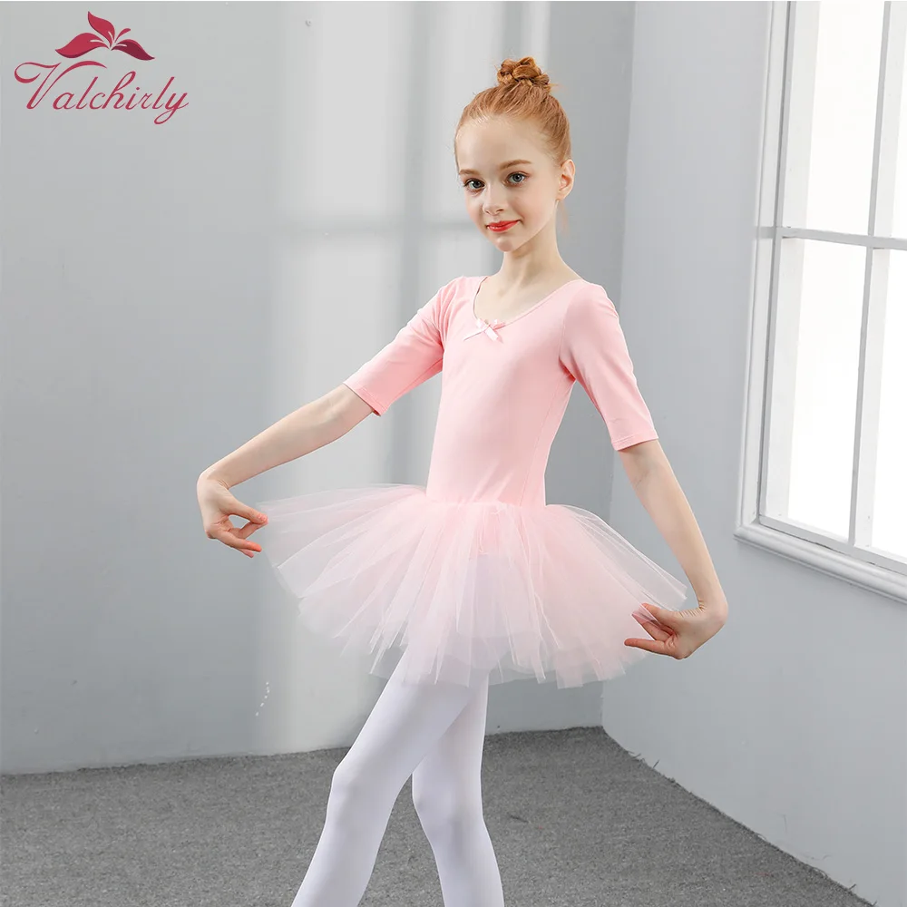 Girls Ballerina Ballet Dance Dress Gymnastics Leotard Dancing Tutu Ballerina Costume Kids Skill Wear Good Tulle