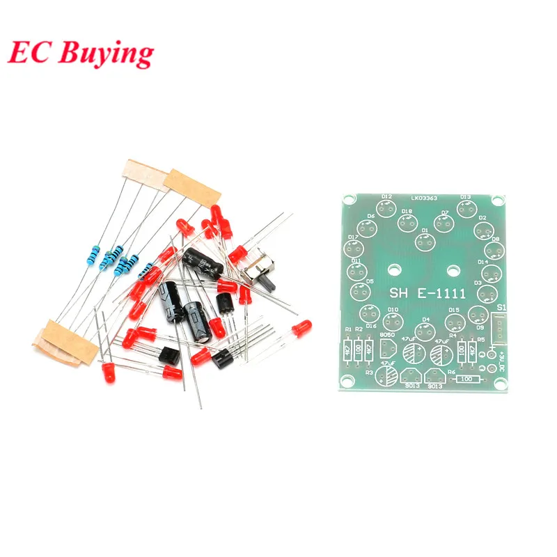 Electronic DIY Kit SMD SMT Components Welding Practice Board Soldering Skill Training Beginner Electronic Kit for Self-Assembly