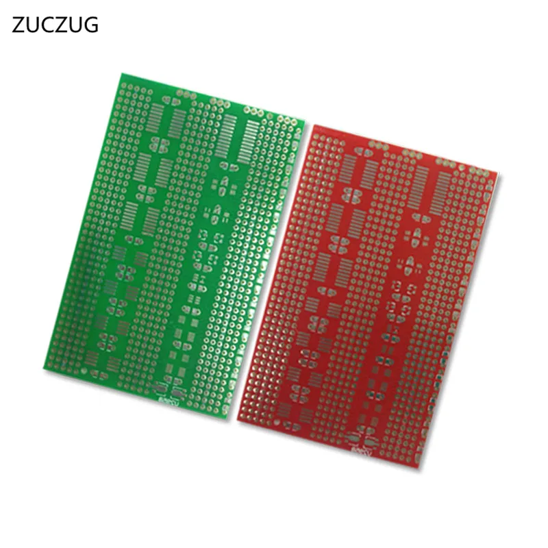 ZUCZUG-Prototype Universel SMD DIP SOT, Circuit Imprimé PCB Platine, Accessoires de Jeu, 7x11cm, 2 Pièces/Lot