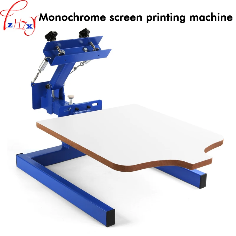 

Monochrome manual printing machine NS101-S 1 color 1 station silk screen printing machine T-shirt printing machine