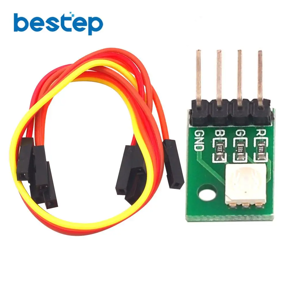 5PCS RGB Module LED Module Full Color LED Module Tri-color LED with Cable