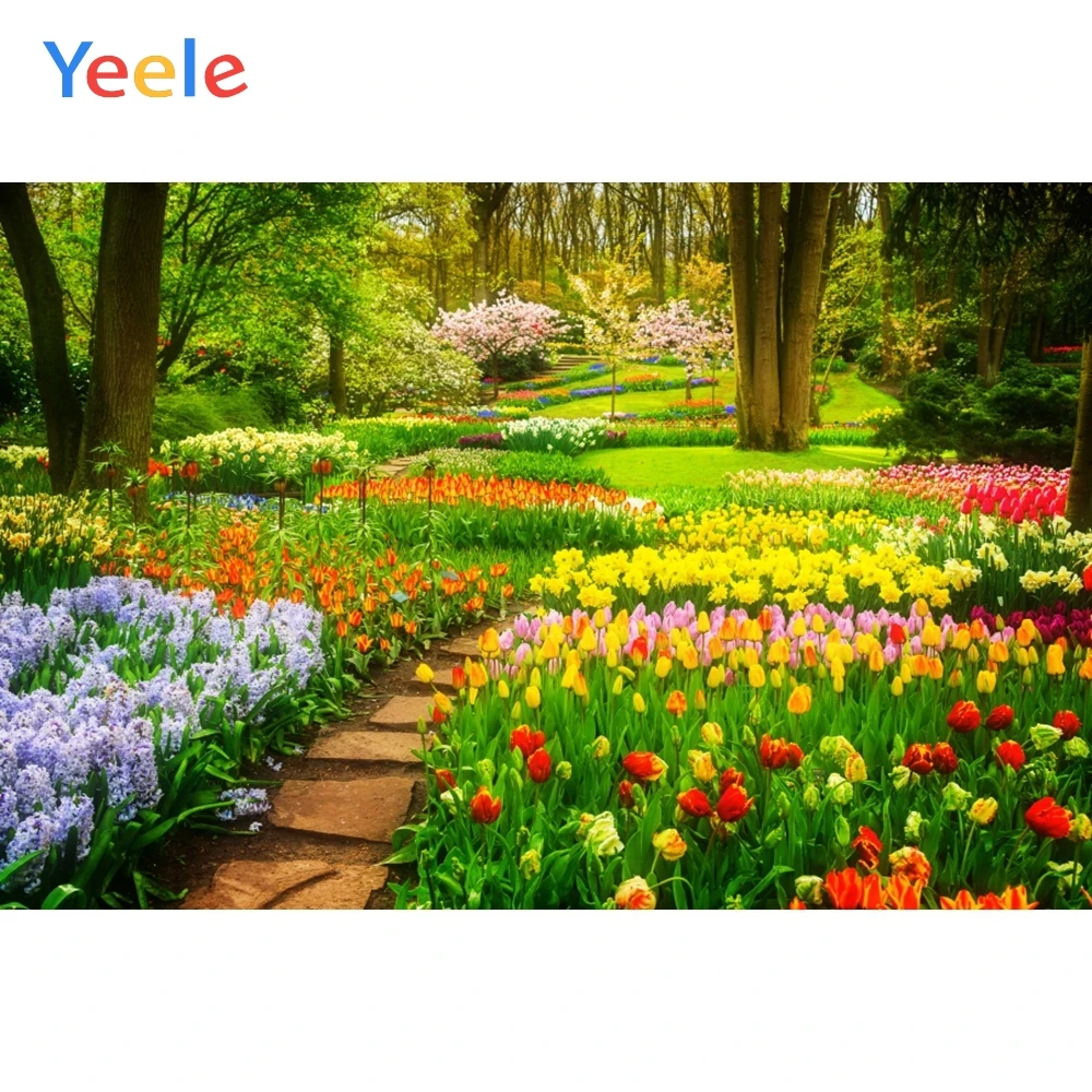 

Yeele Wedding Ceremony Park Flowers Photography Backdrops Love Party Children Baby Photographic Backgrounds For Photo Studio