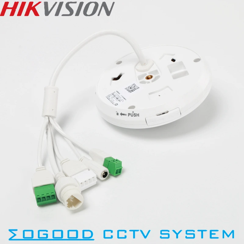 Imagem -02 - Hikvision Ds2xa3956f-is 5mp Fisheye Vista 360 Câmera ip Suporte Embutido Microfone Cartão sd Poe ir 10m Substituir Ds-2cd3935fwd-iws