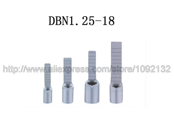 DBN1.25-18 sheet-shaped type bare ends  piece nude terminals Cold terminals 1000pcs/lot