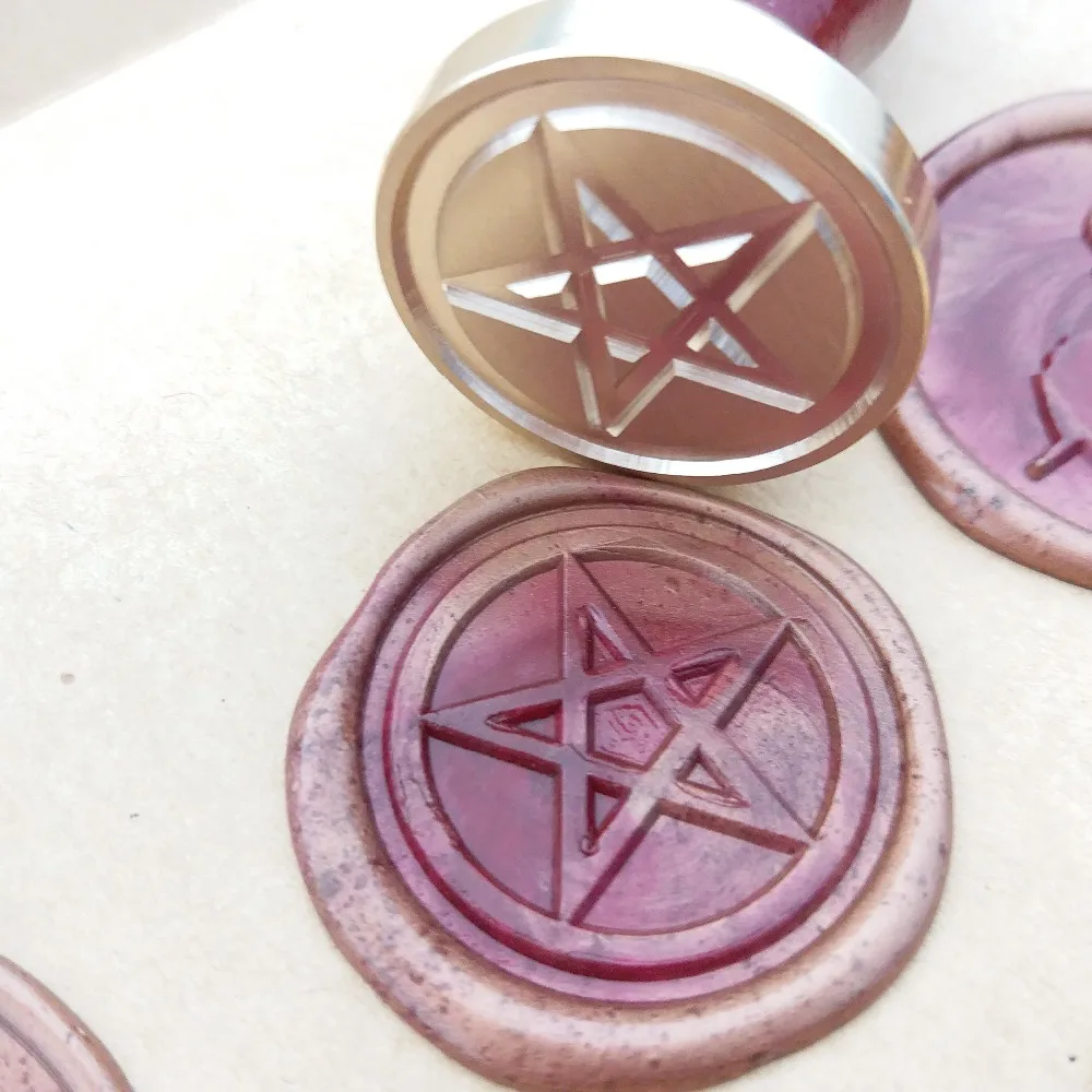 Pentacle stamp Wax Seal Stamp/Five-pointed star seals/ wedding invitation seal/ birthday gift/Star stamping