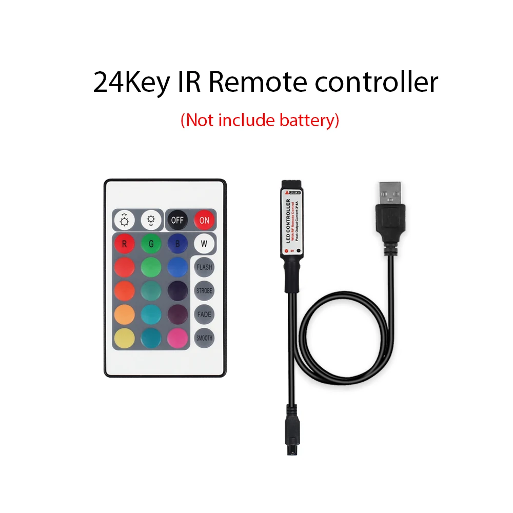 5V USB RGB controller RF remote / IR Remote /mini 3key RGB controller for USB LED Strip RGB 5050