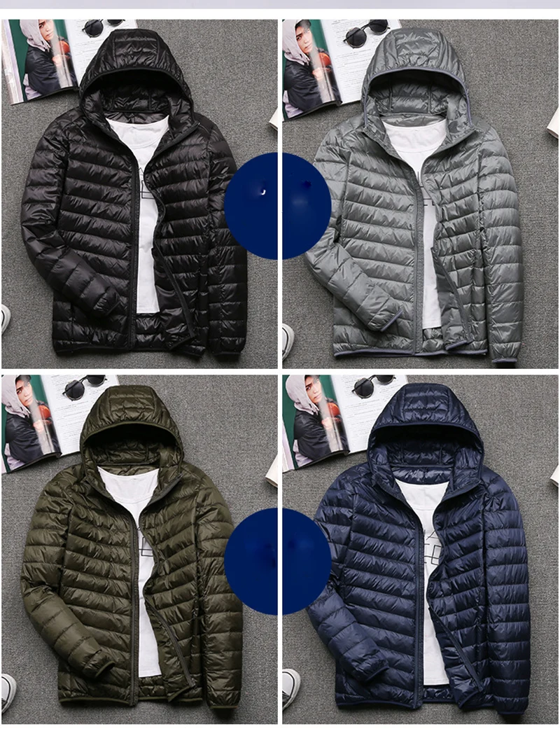 White duck down90 % Super big men size 6XL cappotto imbottito Ultra keep warm Jacket soprabito giacche solide cappotti invernali portatili
