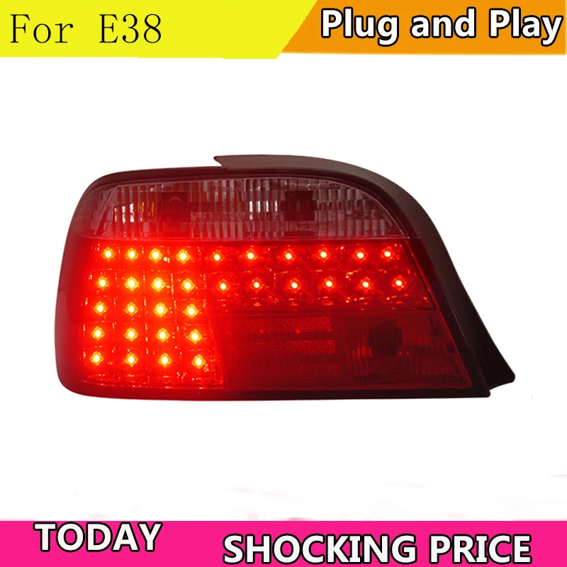 doxa Car Styling for BMW E38 728 730 735 740 750 Rear Lights 1995-2002 E38 LED Tail Light Altis Rear Lamp DRL+Brake+Park+Signal