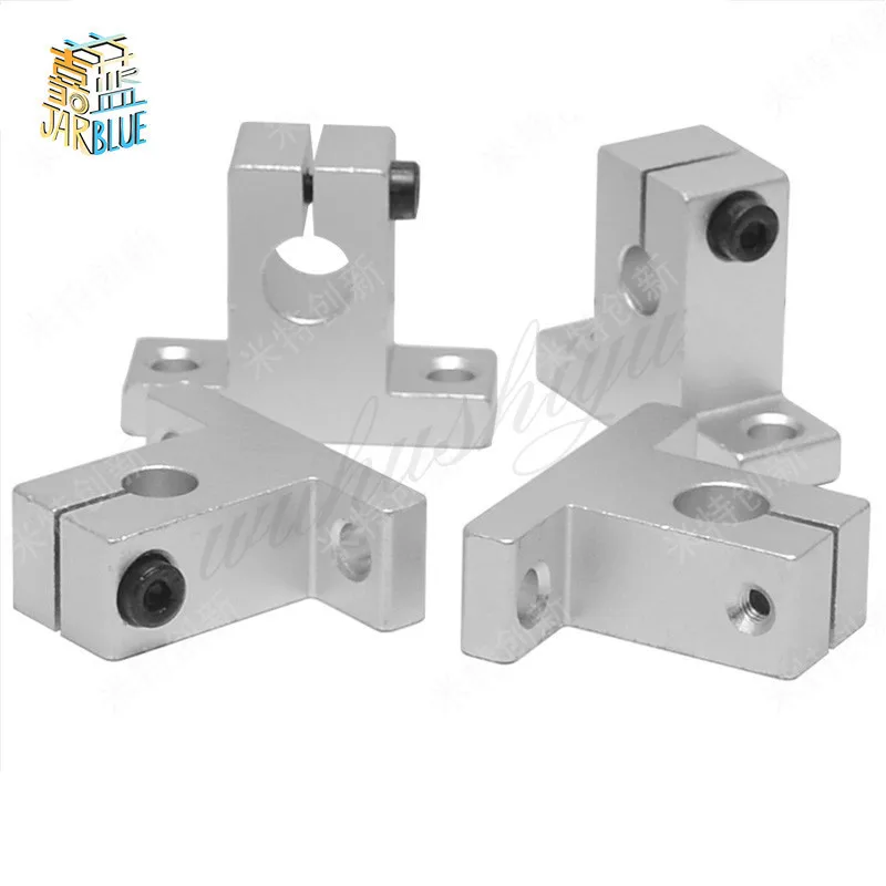 Supporto per albero di guida per cuscinetti lineari 2 pezzi SK8 SK10 SK12 SK16 SK20 blocco in alluminio per Router di CNC da tavolo XYZ SH8A SH10A