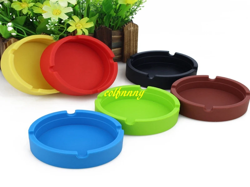 100pcs/lot Fast shipping Fashion Silicone Ashtrays can be custom-made ashtray advertising gifts business publicity