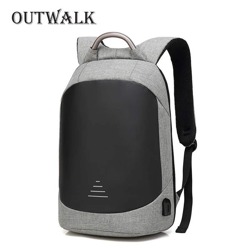 OUTWALK USB Charging Laptop Backpack 16 inch Anti Theft Women Men School Bags For Teenage Girls College Travel Backpack Nylon