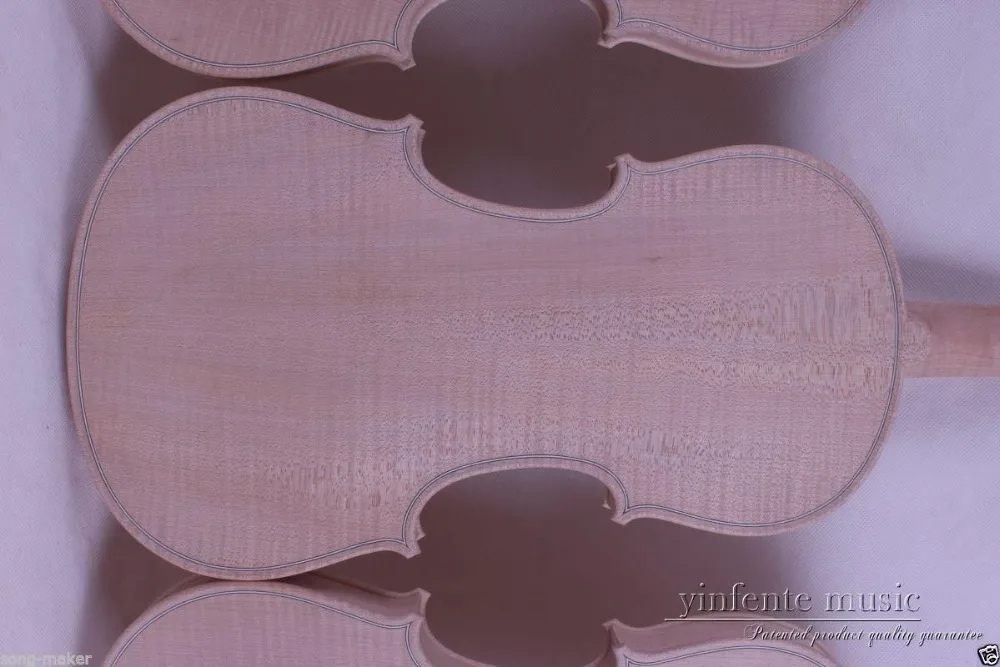 5 pcs New 4/4 unfinished violin flame maple back ,Russian spruce top.