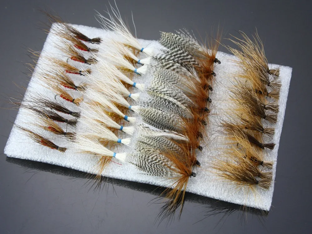 40Pcs Caddis Fly Patterns Dry Flies Trout Fly Fishing Lures