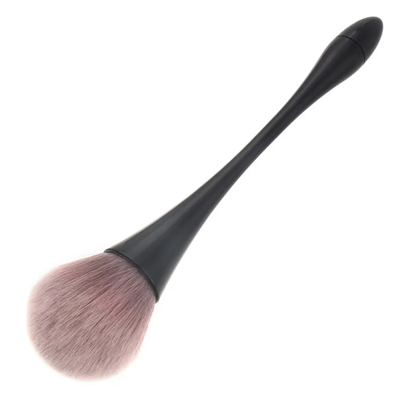 Escova De Pó De Tamanho Grande Com Alça De Metal, Forma De Chama, Blush, Corretivo, Highlighter, Escova De Maquiagem, Drop Shipping