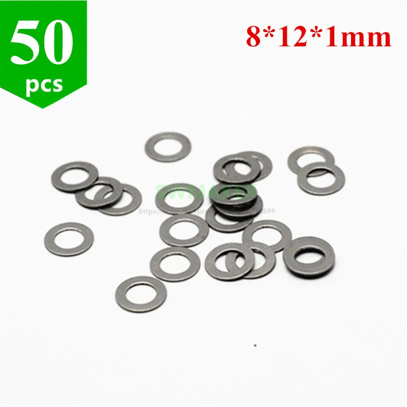 50pcs 8mm flat washer precise shims 8x12x1mm for OpenBuilds 8mm Metric Acme Lead Screw