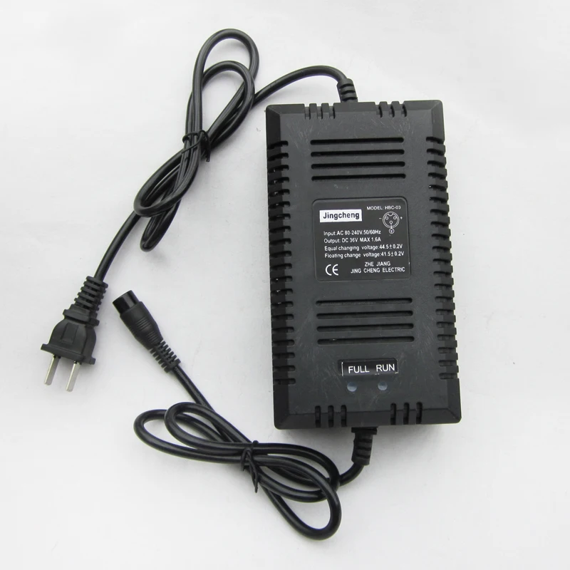 36V 1.6A Charger Power Supply fit 36V 10-14AH Lead Acid Battery for Electric Scooter Bicycle Bike