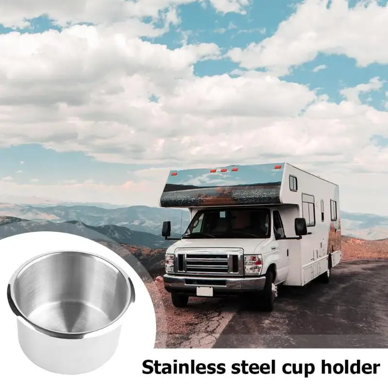 Stainless Steel Cup Drinking Holder Portable Durable Cup Organizer for Marine Boat Car Truck Camper Storage Car Accessories