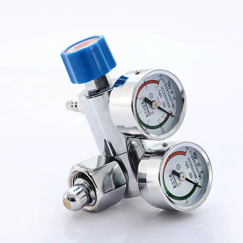 

Oxygen Cylinder Double Watch Valve, Oxygen Pressure Gauge Pressure Reducing Valve, Pressure Flow Meter 10L15L20L40L Lift Valve