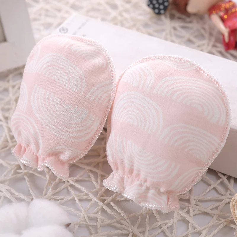 100% Cotton Baby Anti Scratching Gloves Newborn Gloves Protection Face baby Mittens Glove Infant Accessories