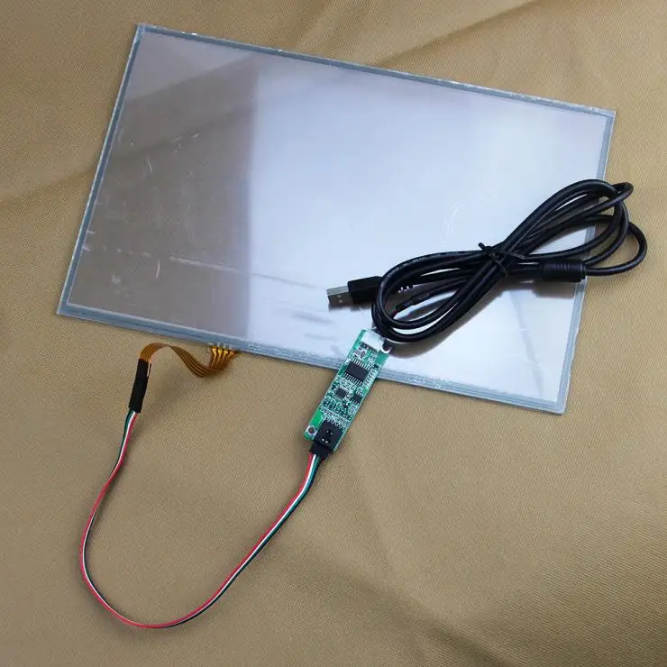 13.3 inch 4 Wire Resistive Touch Panel + USB Controller Card For 13.3 inch LCD Panel 16:9 LCD Control in Business Machines