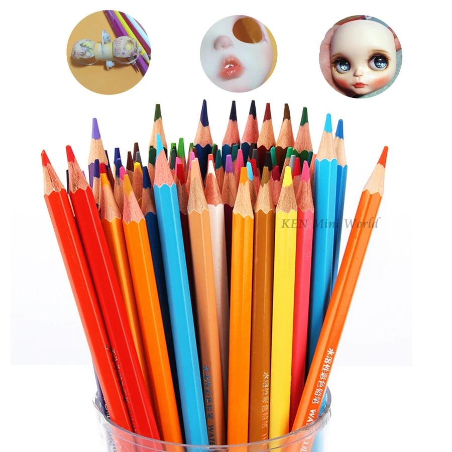 

1/3 1/4 1/6 Doll Makeup Tool 12/24 Colors Pen Lips Eyes Cheek Make Up