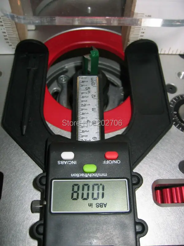 Digital Depth Gauge Digital Tread Depth Gauge LCD Magnetic Self Standing Aperture 80mm Hand Routers