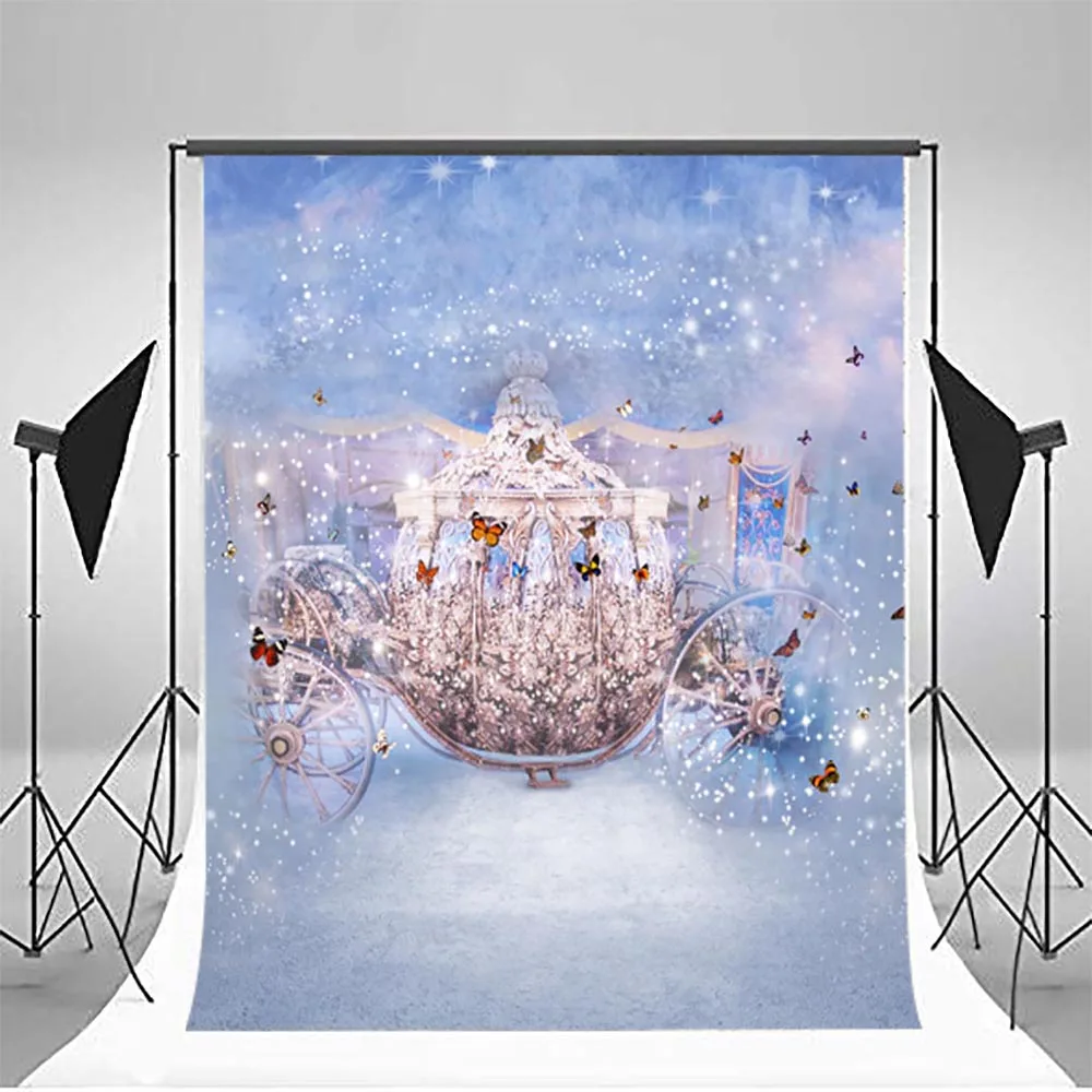  Bokeh Fantasy Carriage Photography Backdrops for Newborn Backgrounds Children Photographic Studio Photo props CM-6708