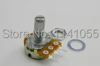 

Single union potentiometer B5K three feet 5 k potentiometer 15 mm handle long horizontal (with screw WH148) best quality