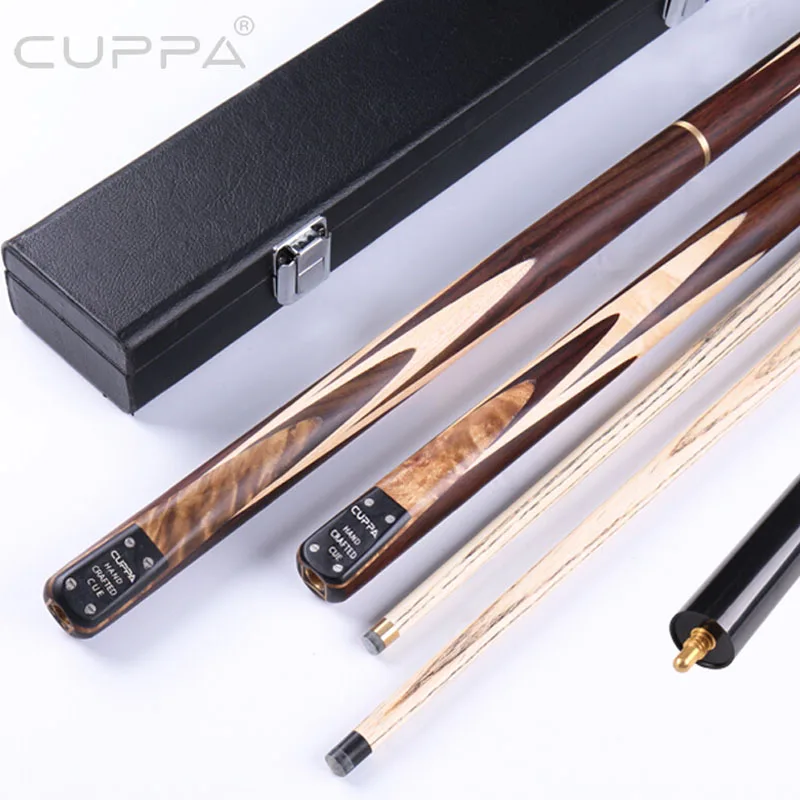 

2019 HANDMADE Cuppa Paint-free Snooker Cue 9.8mm 11.5mm Tip with Snooker Cue Case China