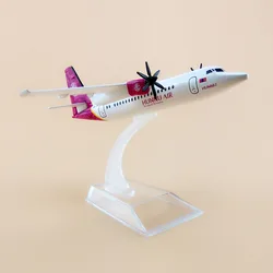 16cm Metal Hunnu Air Fokker 50 F50 F-50 Wings Of Monglia Airlines Plane Model Airplane Model w Stand Aircraft Crafts