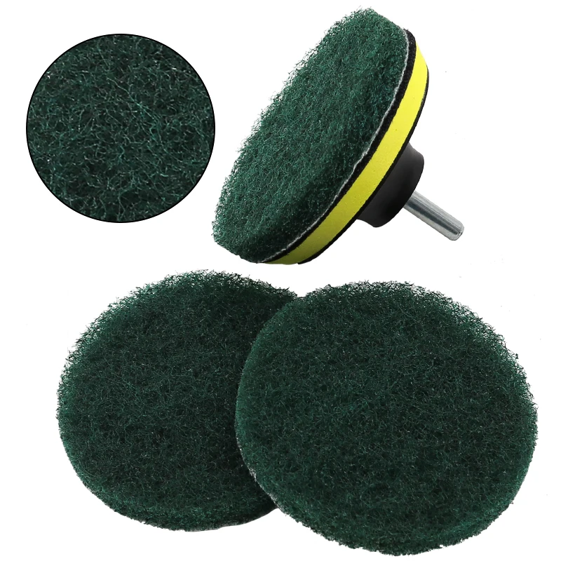Disco autoadhesivo de 4 pulgadas y barra de taladro para el cuidado de la pintura del coche, almohadilla de pulido, varilla de 100mm + 8mm, 8 unids/set por juego