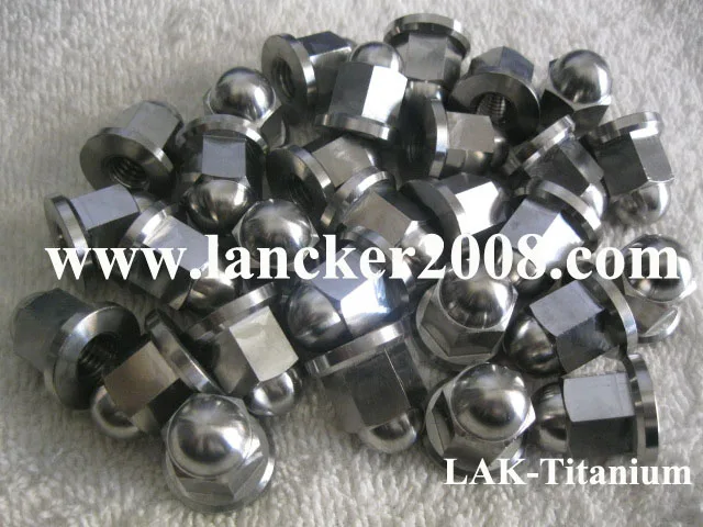 M6 M8 M9 M10 M12 Titanium Hexagon flanged domed cap nut for Motor Gr5