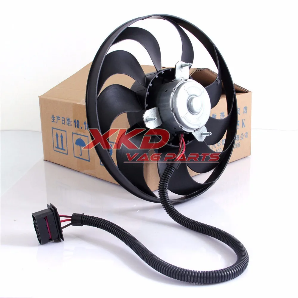 290mm Right Small Radiator Cooling Fan Motor Fit For VW Golf Jetta Audi TT COUPER 1JD959455A 1J0959455K/M/L/ 1C0959455C