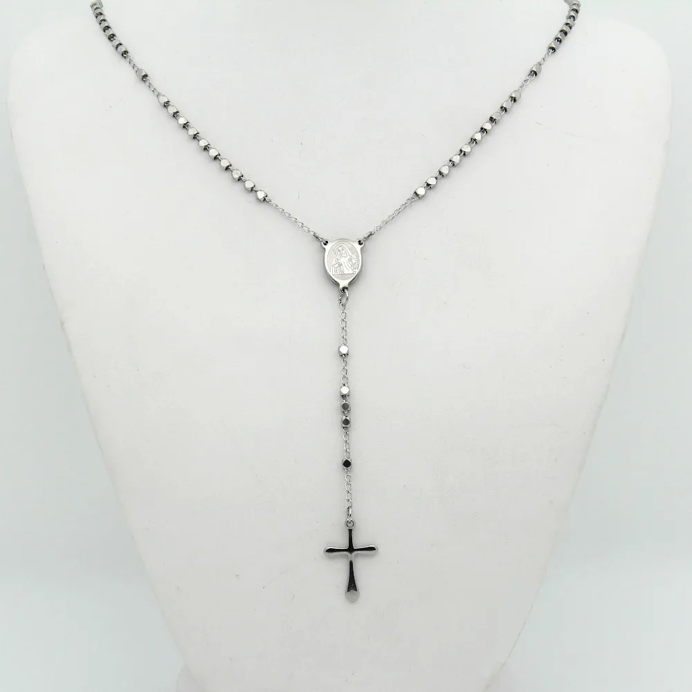 Hot Sale New Classic Collares Mujer Collier Male Cross Pendant Necklace Charm Steel Chain Fashion Jewelry