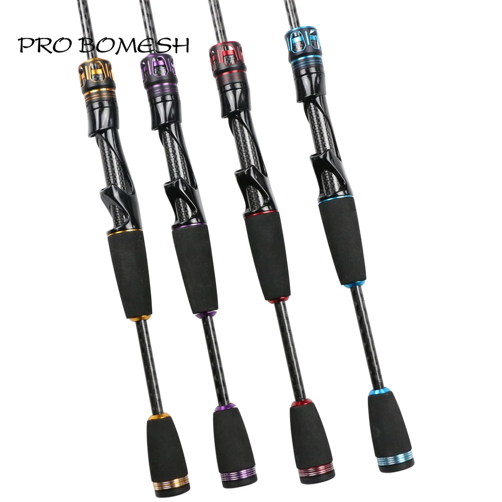 

Pro Bomesh 1Set Aluminum Locking Nut + 3K Carbon Tube Spinning EVA Handle Kit DIY Fishing Rod Pole Accessory