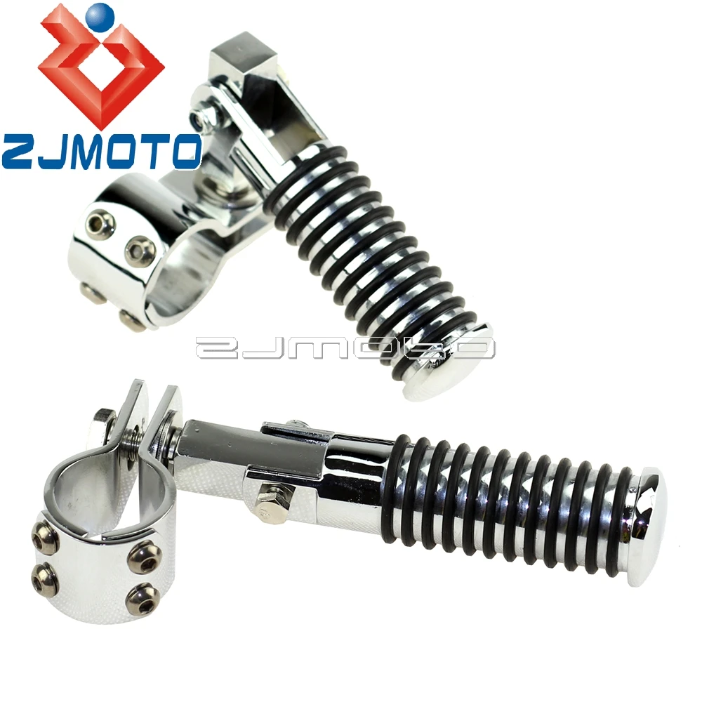 Motorcycle Highway Footpeg 32mm 38mm Crash Bar Tube Footpeg Clamp Footrest Mount Clevis For Harley Honda Shadow VTX 28mm 25mm