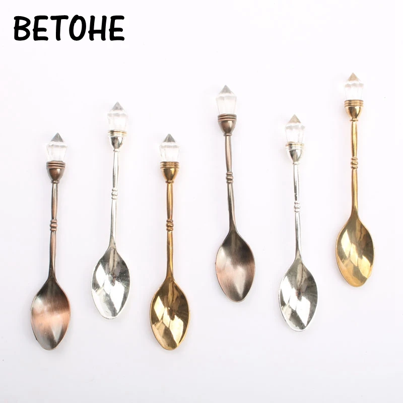 BETOHE In The Middle East The Original Single Diamond Mini Spoon Stir Coffee Spoon Of Restoring Ancient Ways