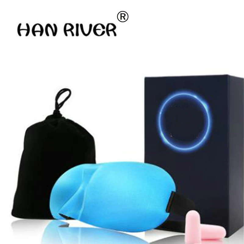 

HANRIVER hot selling Eye mask + earplugs sleep 3 d shading breathable blindfold unisex nap sleep eye protection earplugs