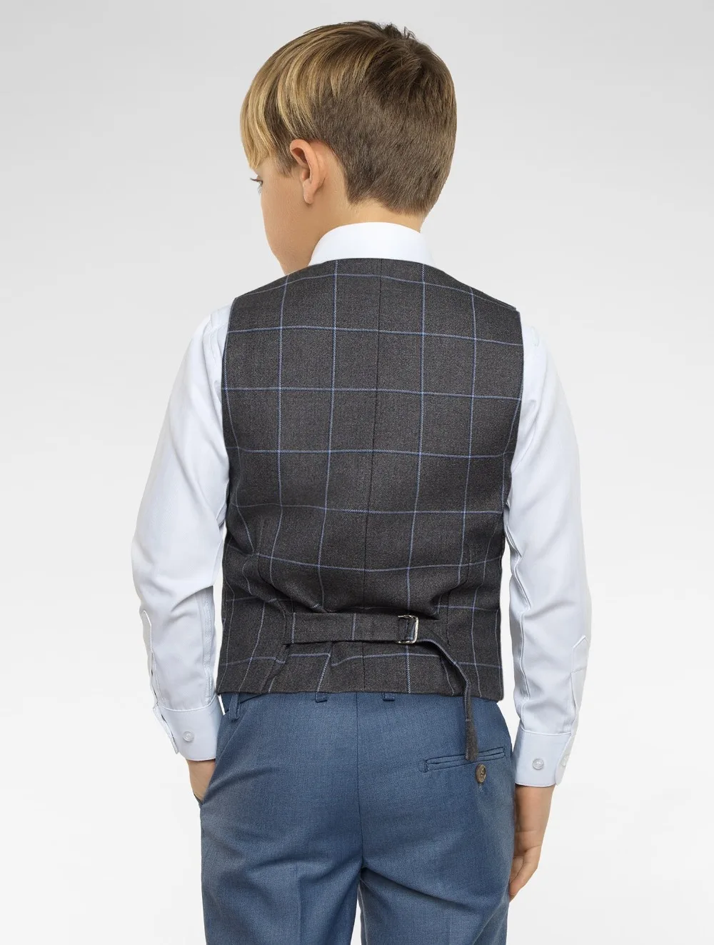 Vêtements pour garçons, costumes pour enfants à revers, ensemble de vêtements sur mesure 3 pièces, costume de bal (veste + pantalon + cravate + gilet), nouvelle collection 2019