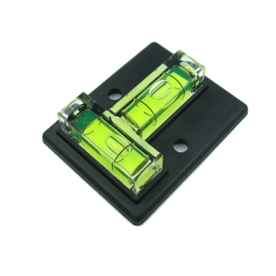 QASE Two Directions Square Level T type bubble spirit level water level indicator Size 50*40mm Balck Color