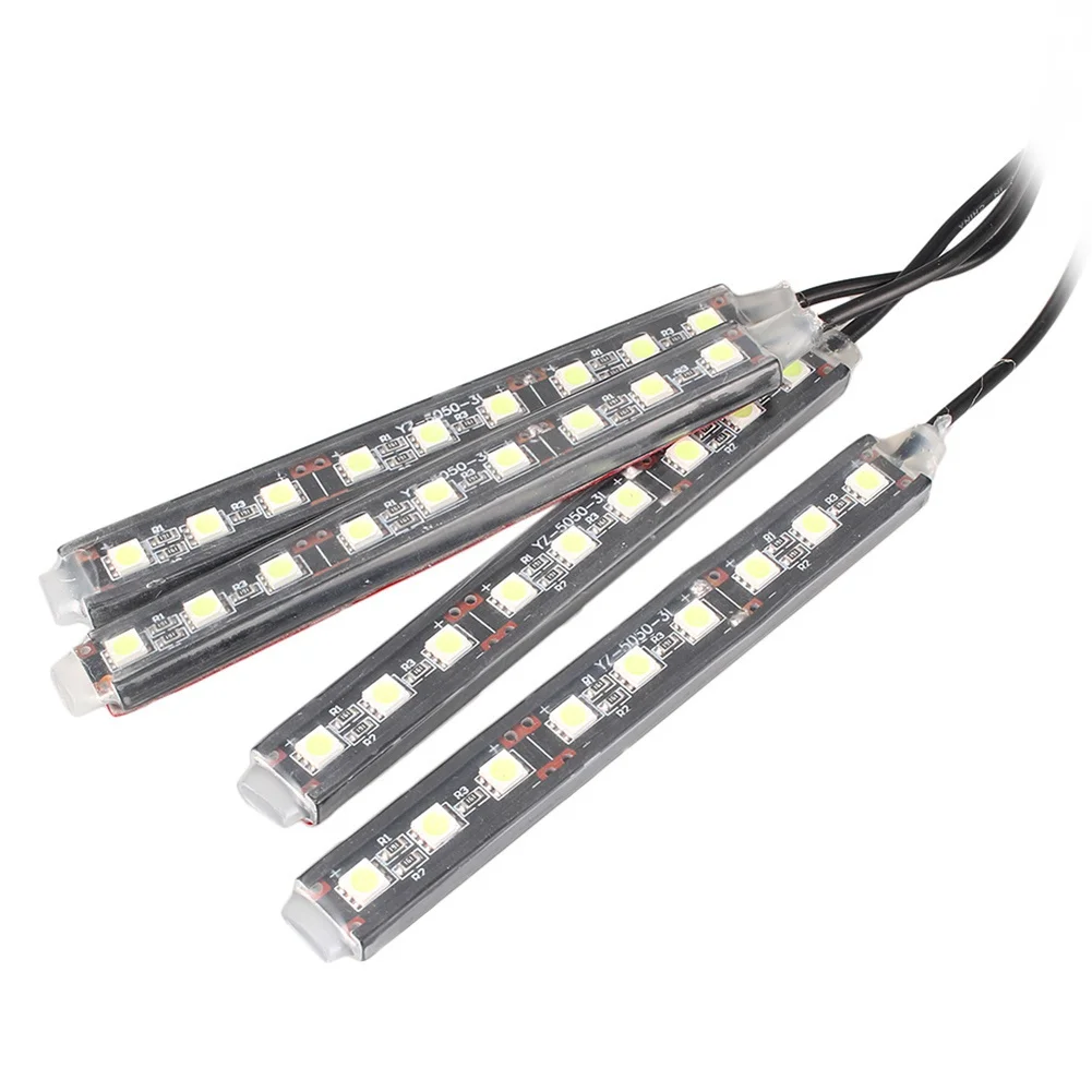 Tira de luces LED RGB para coche, 9 colores, lámparas de ambiente decorativas, luz Interior, 12V